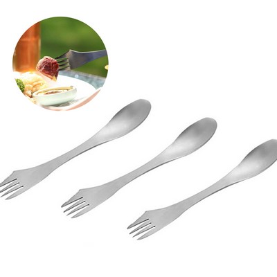 Stainless Steel Spoon, Fork & Serrated Knife Edge Combo Silverware Cutlery