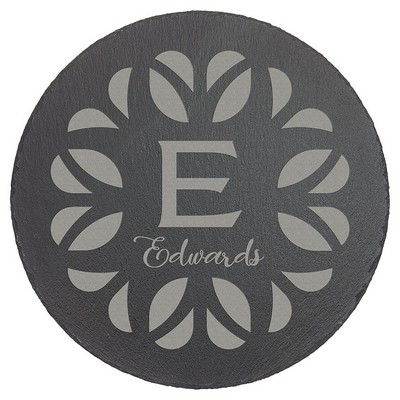 Round Laserable Slate Decor, 11-3/4"x11-3/4"