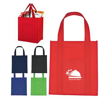 Reusable 10" GUsset Matte Laminated Shopper's Tote Bag