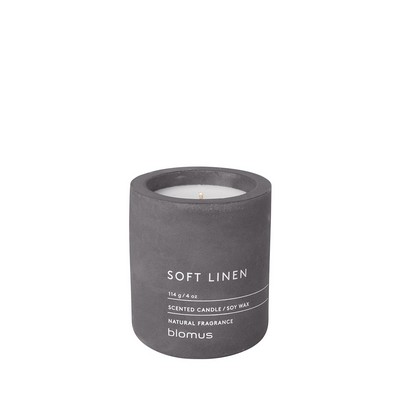 blomus Fragra Soft Linen Small Candle w/Concrete Container