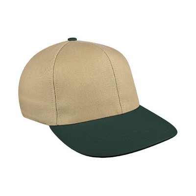 USA Made Pro Style Two Tone Twill Cap w/Hook & Loop Closure