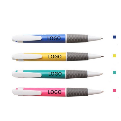 Colorful Sleek Write Ballpoint Pen w/Rubber Grip