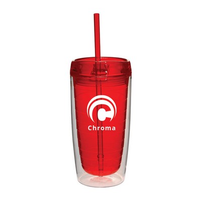 16 oz. Chroma Double-Wall Acrylic Tumbler (1 Color Imprint)