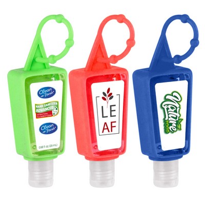 1 OZ Hand Sanitizer With Adjustable Silicone Holder Case