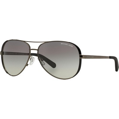 Michael Kors® Women's Gunmetal Gray/Black Pilot Sunglasses