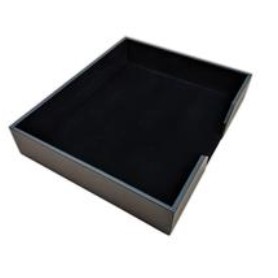 Classic Black Leatherette Conference Pad Holder (17"x14")