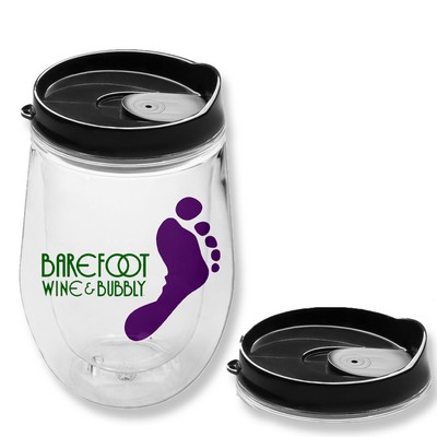 15 oz Acrylic Tumbler w/ Custom Imprint & Black Lid