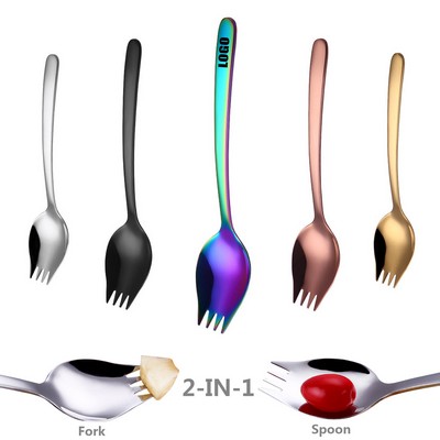 8.26'' Sturdy 2 in 1 Salad Fork Spoon