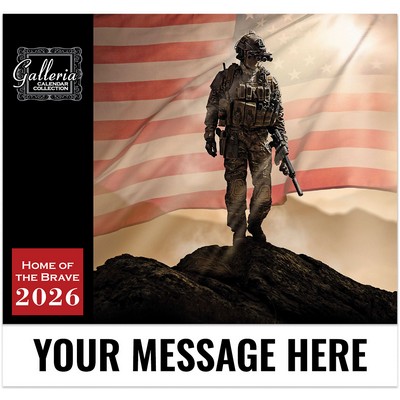 Galleria Wall Calendar 2026 Home Of The Brave