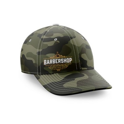 Structured Sublimation 6 Panel Cap - High, Medium, Or Low Crown