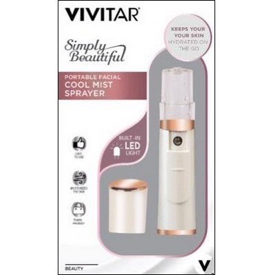 Vivitar® White Portable Facial Cool Mist Sprayer