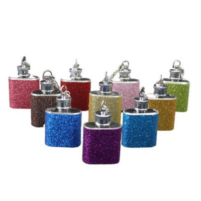 Bling 1 oz. Hip Flask Keychain