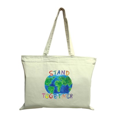 Basic Zipper Tote Bag - Full Color Transfer (20"x15")