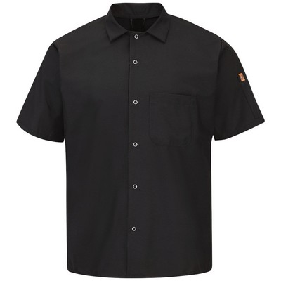 Red Kap Culinary - Men's Short Sleeve Cook Shirt with OilBlok + MIMIX™