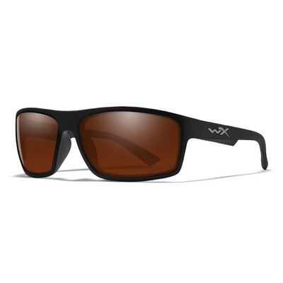 Wiley X® Polarized Copper/Matte Black Peak Captivate Sunglasses