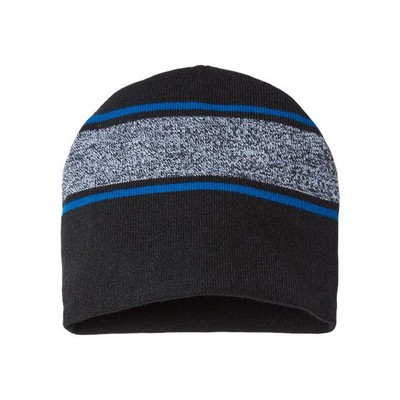 Cap America® USA-Made Variegated Striped Beanie