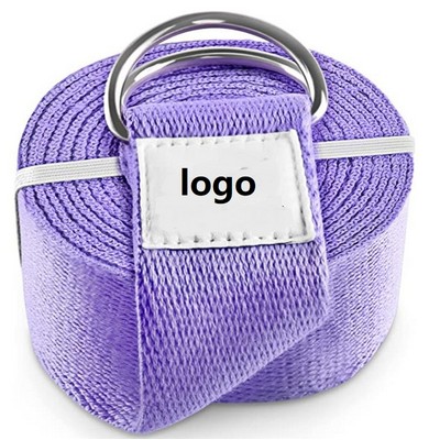 Stretching Strap/Yoga Bands w/Adjustable D-Ring Buckle