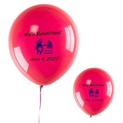 18" Chrome Latex Balloon (2 Color Imprint)