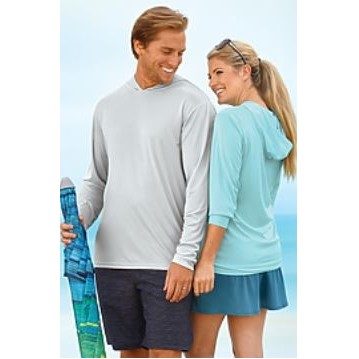 Paragon® Adult Bahama Long Sleeve Performance Hooded Tee Shirt