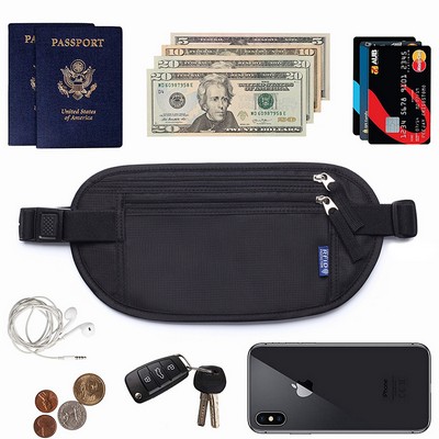 Custom Nylon Passport Stealth RFID Fanny Bag