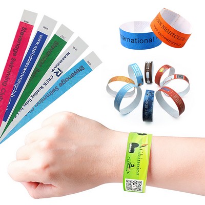 3/4" Tyvek Custom Wristbands