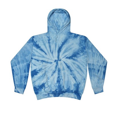 Tie Dye Twist Pullover Fleece Hoodie - Unisex