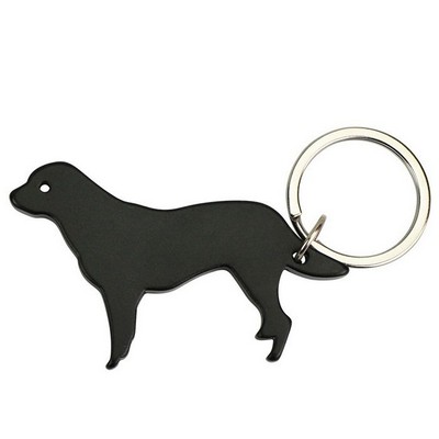 Dog Shape Bottle Opener Keychain