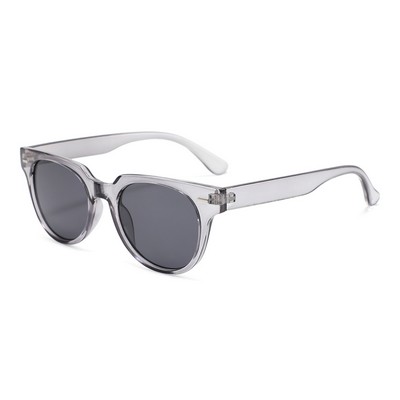 Sunglasses - Gray Lenses - Gray Clear Frames