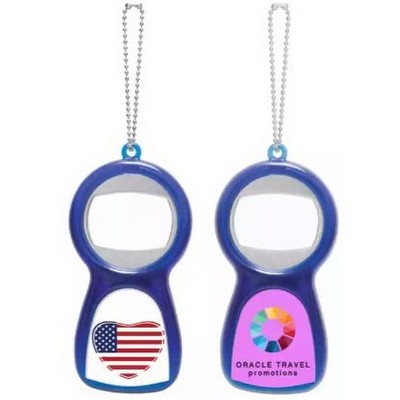 Plastic Bottle Opener Keychain