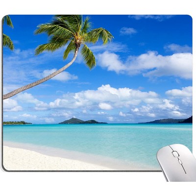 Full Color Round Rectangle Non-slip Mousepad