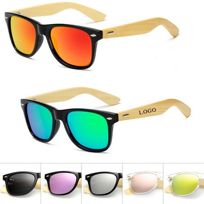 Bamboo Temple Color Film Sunglasses