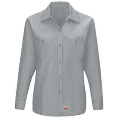 Red Kap® Women's Long Sleeve Work Shirt w/MIMIX™ - Gray