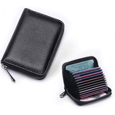 Men's All-in-One Organ Bag Multi-Card Card Holder, Ladies Zipper Wallet ( 9 cards slots)