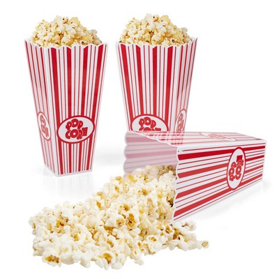 Plastic Classic Popcorn Containers for Movie Night