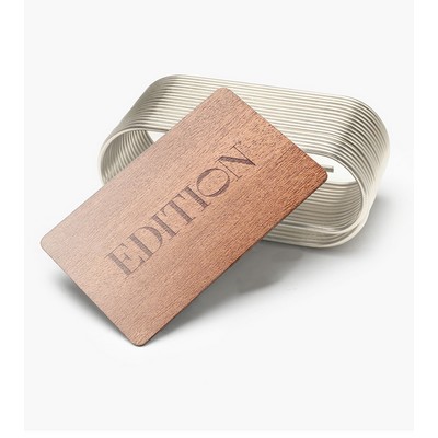 Sapele NFC Digital Business Cards Wood Tag