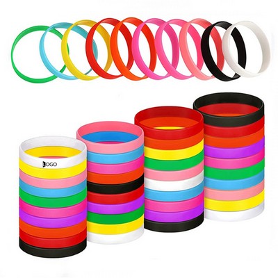 Screen Printed Silicone Wristband