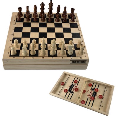 2 In 1 Wooden Board Game Board