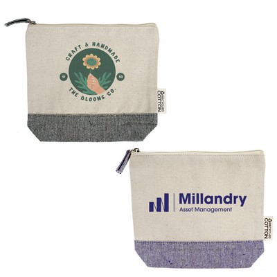 Baltimore Recycled Cotton Two Tone Everyday Pouch