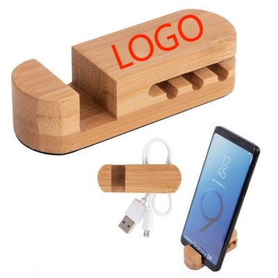 Bamboo Cable Storage Box