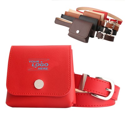 Women's PU Leather Belt Bag