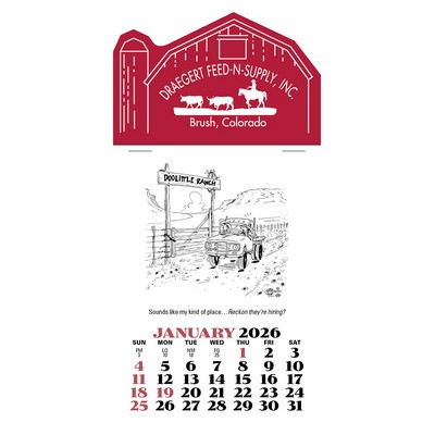 Press-N-Stick Cowboy Calendar