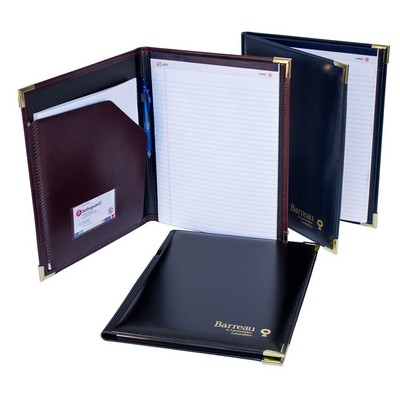 9 ¾" x 12 ¼" Superior Quality Desk Folder in Synthetic Leather