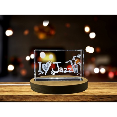 Love for Jazz | 3D Engraved Crystal Tribute