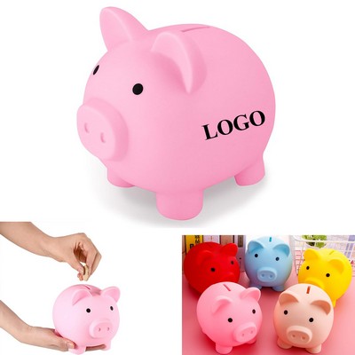 Unbreakable Rubber Classic Coin Piggy Bank