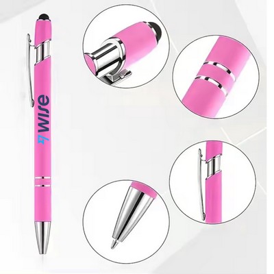 Velour™ Naishi Metal Accents Velvet Stylus Pen