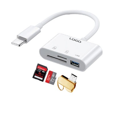 3in1 Iphone USB Card Reader