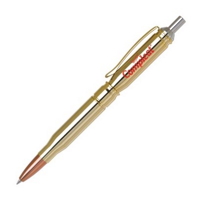 Bullet-I Ballpoint Pen w/Gold Plate Finish