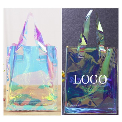 Clear Holographic Gift Tote Bag