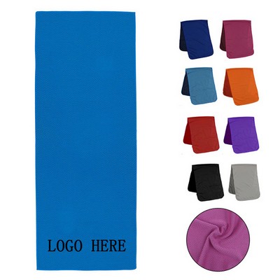 Polyester Ice Towel Custom Logo - Perfect for Sports & Travel