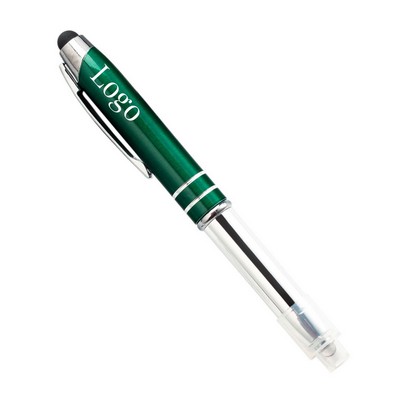 3-in-1 Multi-Function Capacitive Ballpoint Pen With LED Flashlight